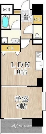 CITY SPIRE桜川Iの間取り画像