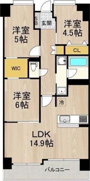グランソレイユ日本橋の間取り画像