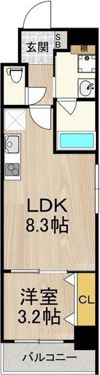 フロンティアタワー九条II（旧CITY SPIRE九条I・Iの間取り画像