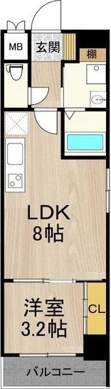 フロンティアタワー九条II（旧CITY SPIRE九条I・Iの間取り画像