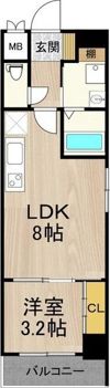 フロンティアタワー九条II（旧CITY SPIRE九条I・Iの間取り画像