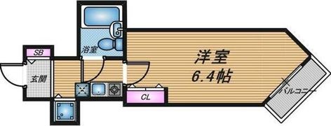 ロータリー天神橋の間取り画像