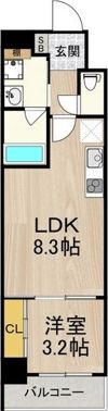 フロンティアタワー九条II（旧CITY SPIRE九条I・Iの間取り画像