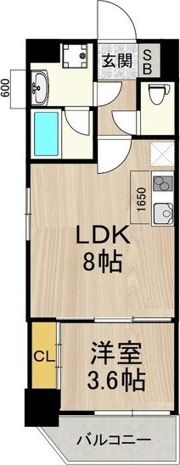 フロンティアタワー九条I（旧CITY SPIRE九条I・IIの間取り画像