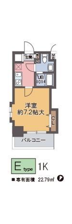 ラグゼ江戸堀の間取り画像