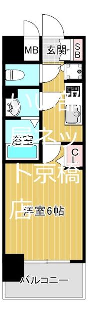 スワンズシティ大阪城ノースの間取り画像
