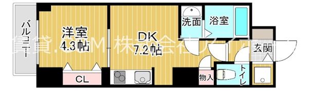 S-RESIDENCE堺筋本町Unoの間取り画像