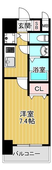エスライズ梅田北の間取り画像