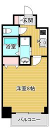 レジュールアッシュ大阪城EASTの間取り画像