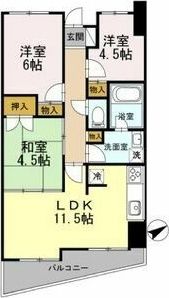 カスタリア阿倍野の間取り画像