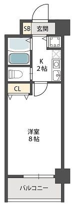 パークヴュー北梅田の間取り画像