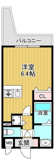 レジディア天神橋の間取り画像