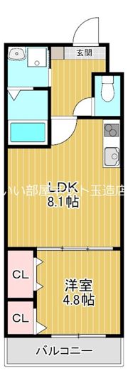 フジパレス城東東中浜III番館の間取り画像