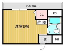 モンテベルデ北田辺の間取り画像