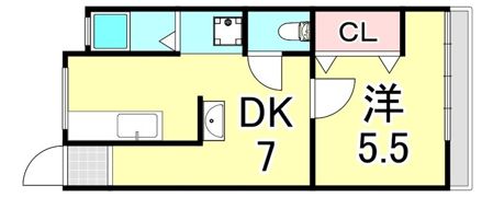 川端ハイツの間取り画像