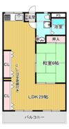 クローバーハイツ2号棟の間取り画像