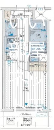 レジュールアッシュ天王寺の間取り画像