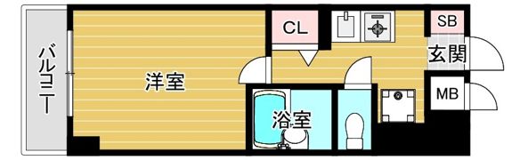 ラナップスクエア南森町の間取り画像