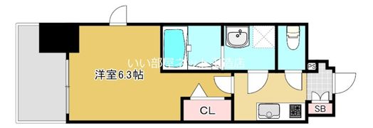 フォーリアライズ大阪ミッテの間取り画像