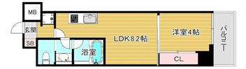 ブエナビスタ桜ノ宮イーストの間取り画像