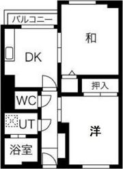 都島岡本マンションの間取り画像