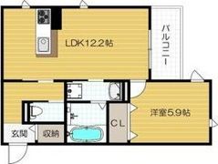 ユアメゾン針中野南の間取り画像