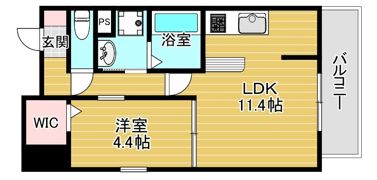 ロイジェント玉川の間取り画像