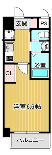 フレアコート梅田の間取り画像