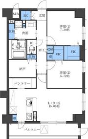 カルム小西Vの間取り画像