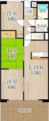 フェルザ住道の間取り画像