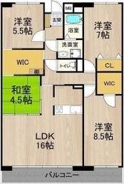 フェルザ住道の間取り画像