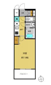 セオリー大阪EAST DOORの間取り画像