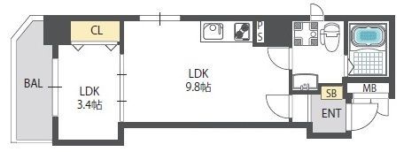 JESUS SQUARE nambaの間取り画像