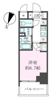 クレストコート靱公園 THE CLASSの間取り画像