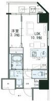 Wave on Horie Towerの間取り画像