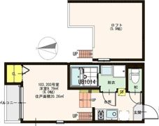 ハーモニーテラス今川の間取り画像