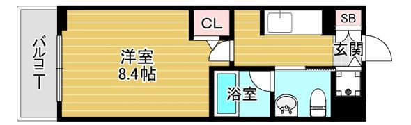 エスライズ梅田DOSHINの間取り画像
