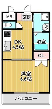 ヒットメゾン大智の間取り画像