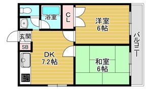 コーポ井上の間取り画像