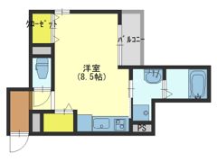 スカイコート鶴橋の間取り画像