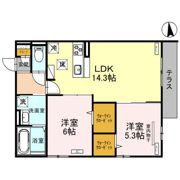 モンテゾーロ西田辺の間取り画像