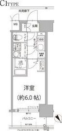 エスリード大阪プライムゲートの間取り画像