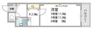 コンフォール長吉の間取り画像