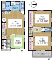 生野区勝山南一丁目戸建貸家の間取り画像