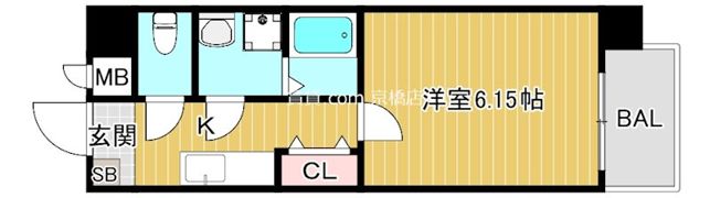 ウインズコート都島の間取り画像