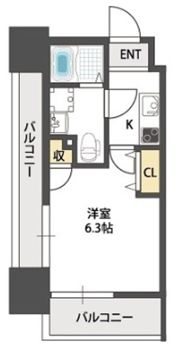 ドゥエリング千林の間取り画像