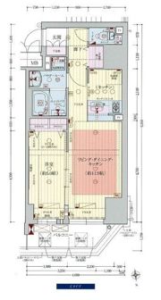 プレサンス阿波座駅前の間取り画像