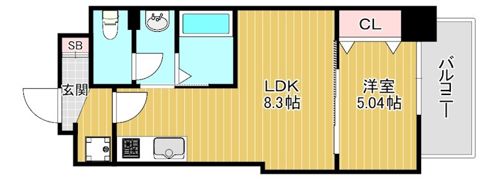 LUXE深江橋IIの間取り画像