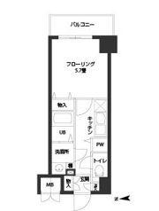 ルクレ難波の間取り画像