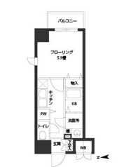 ルクレ難波の間取り画像